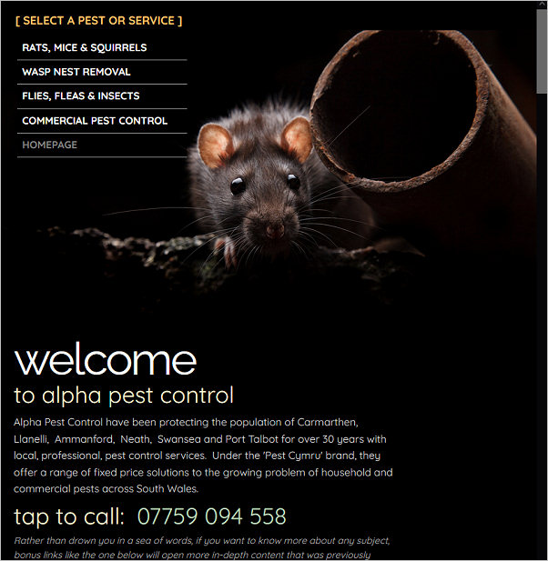 Alpha Pest Control Swansea, pestcymru.uk