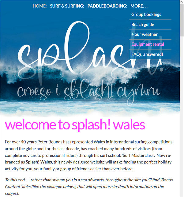 Splash! Wales surf, paddle and hire watersports, Pembrokeshire