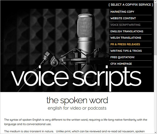 Copy Fix - translations and copywriting