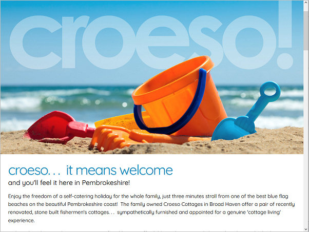 Rental cottages in Broad Haven