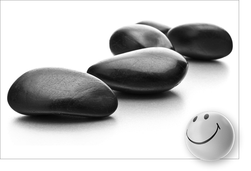 Stock image of Zen stones website design