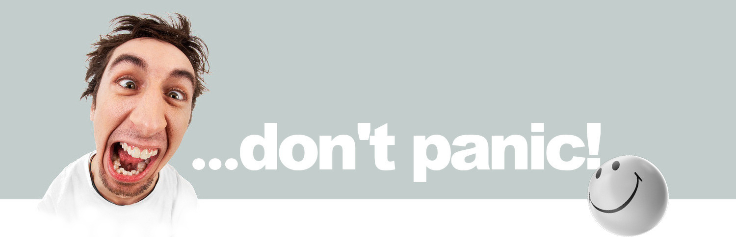 Frustrated man motif for ipinx website design